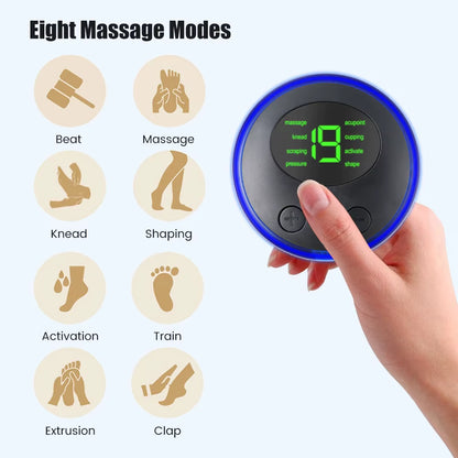 Electric Mini Neck Stretcher Massager 8 Mode Cervical Massage Patch Pulse Muscle Stimulator Portable Relief Pain Relaxation Tool