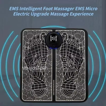 Electric EMS Foot Massager Pad Electrical Muscle Stimulation Foot Massager USB Charging Portable Feet Acupoints Massage Mat